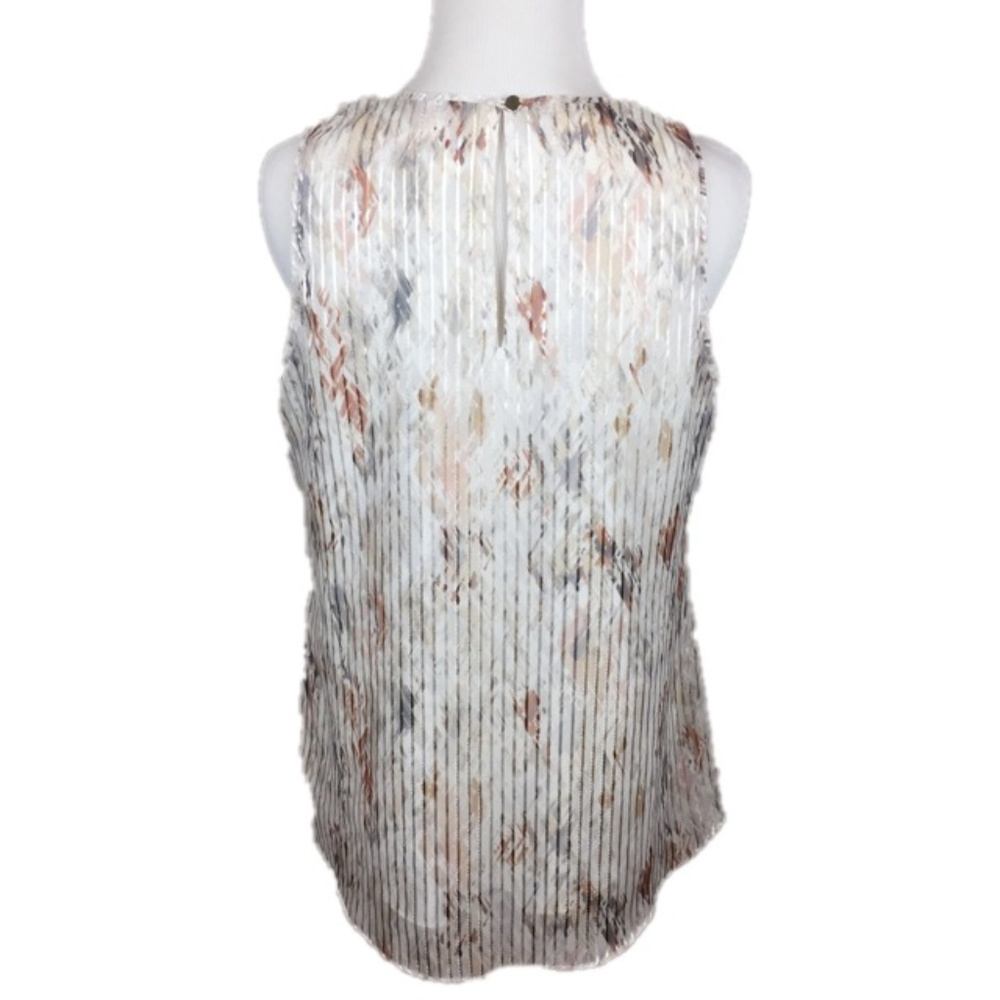 Whbm Printed Shadow Stripe Shell - image 4